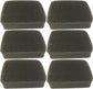 Honda (6 Pack) OEM Air Filter Element - 17211-896-000,6