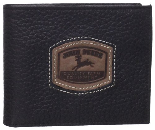 John Deere Historical Logo Bi Fold Wallet (Black) - LP35481