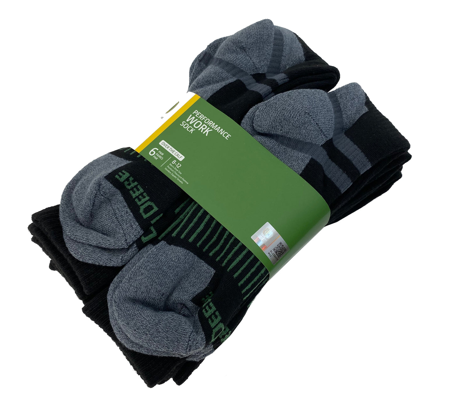 John Deere Mens Work Performance Calf Socks - LP84366