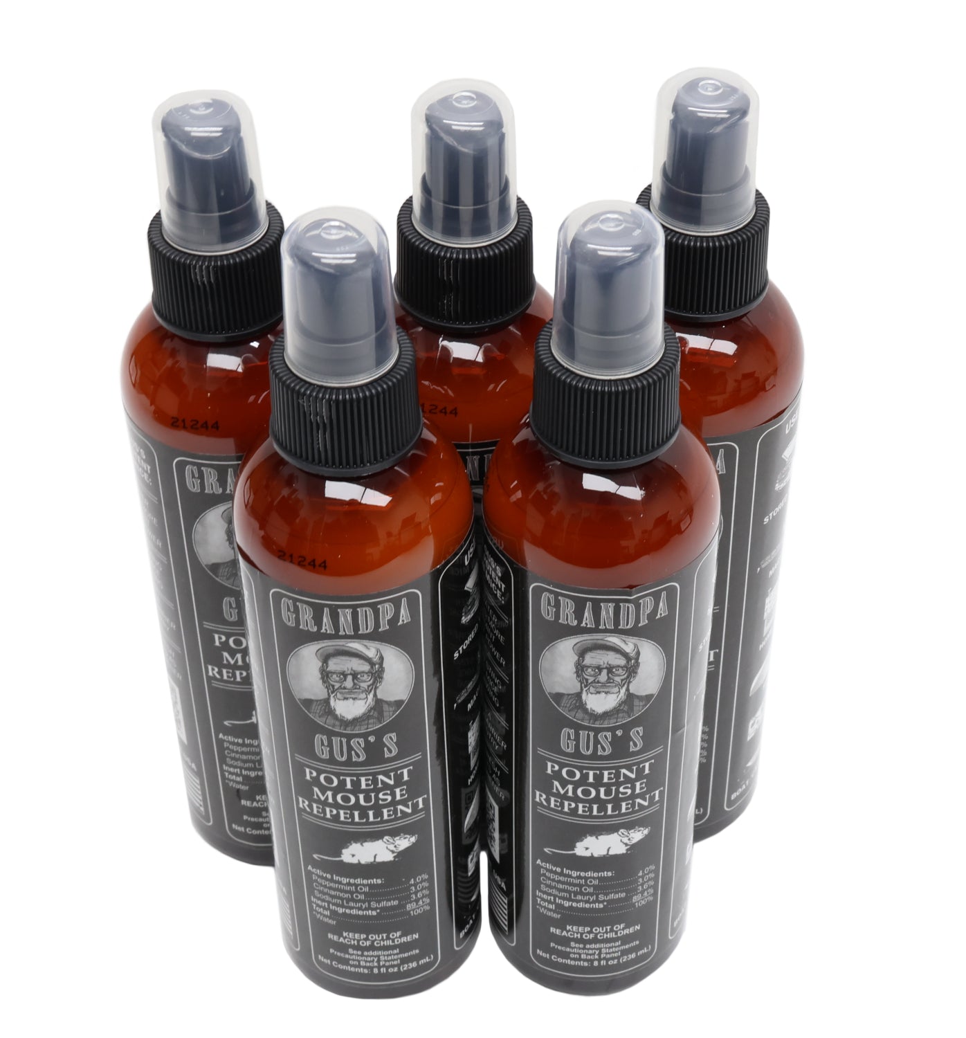 Grandpa Gus's (5 PACK) Rodent 8 oz Bottle Spray  - A-B1GSB8A15,5