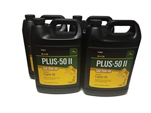 John Deere Original Equipment Plus-50 II SAE 15W-40 Oil - TY26673 (Multi-Pack GALLONS) (4)