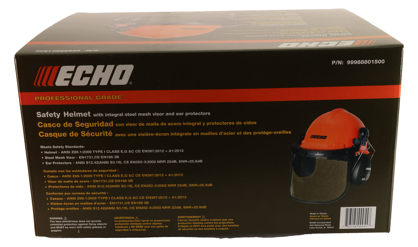 Echo Original Equipment Chainsaw Safety Helmet System - 99988801500