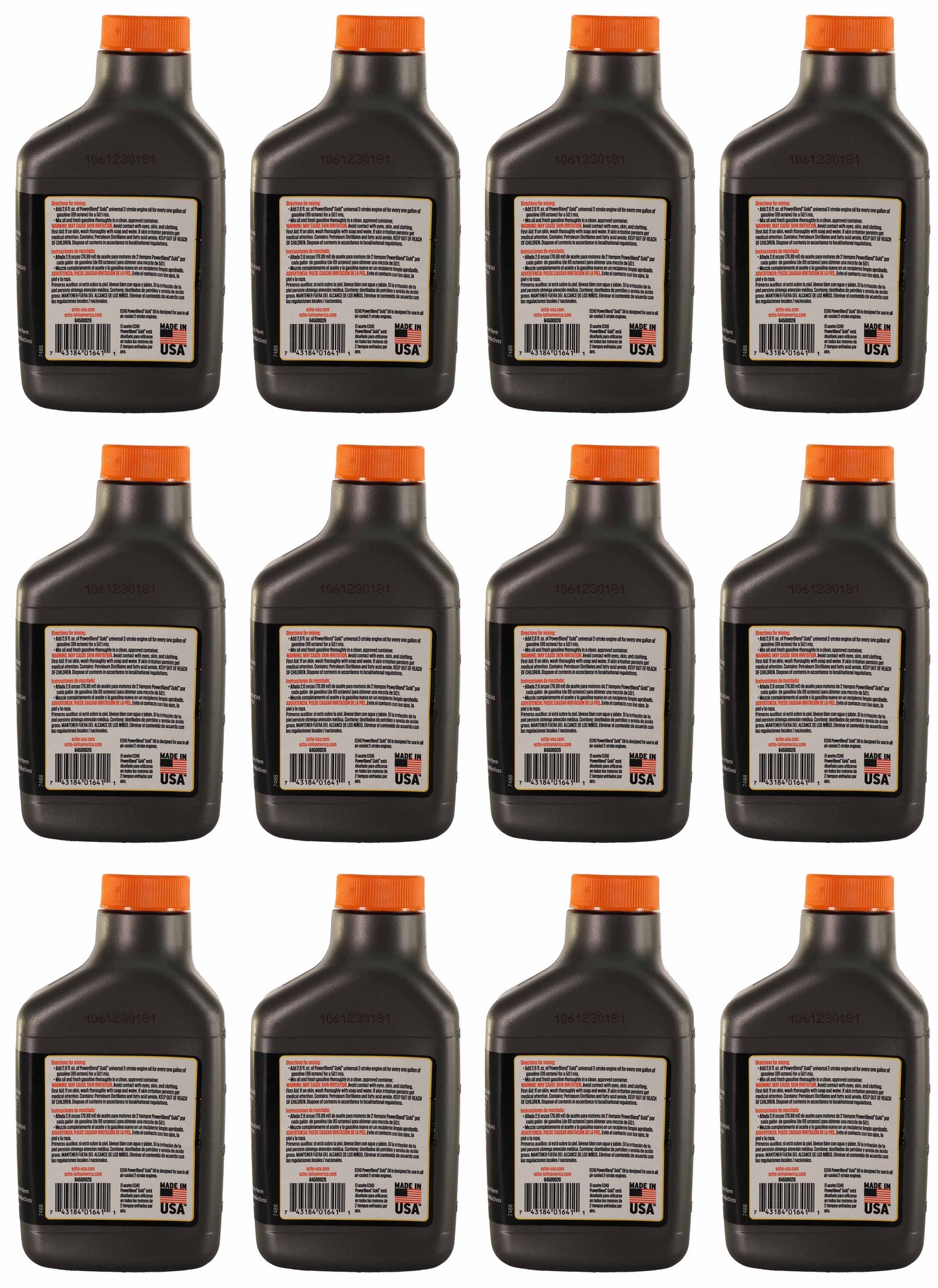 Echo Original Equipment 12-PACK Power Blend Gold Oil Mix 50:1 (5.2 fl oz Bottle) - 6450002