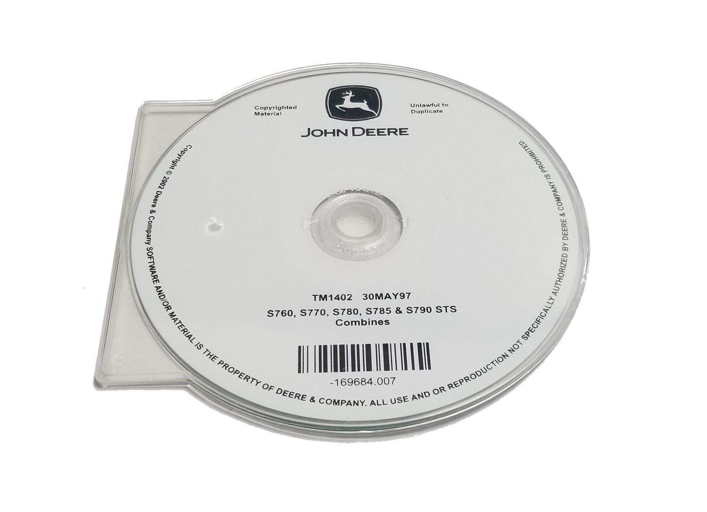 John Deere 9400/9500/9600 Combines Operation & Tests Technical CD Manual - TM1402CD