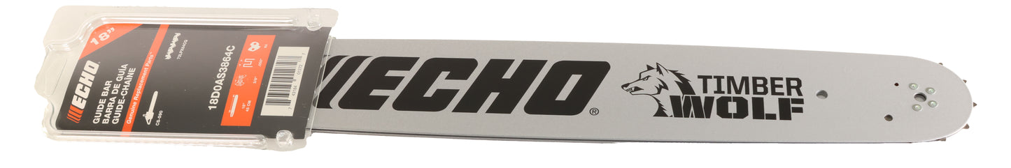 Echo Original Equipment  18"  Guide Bar - 18D0AS3864C