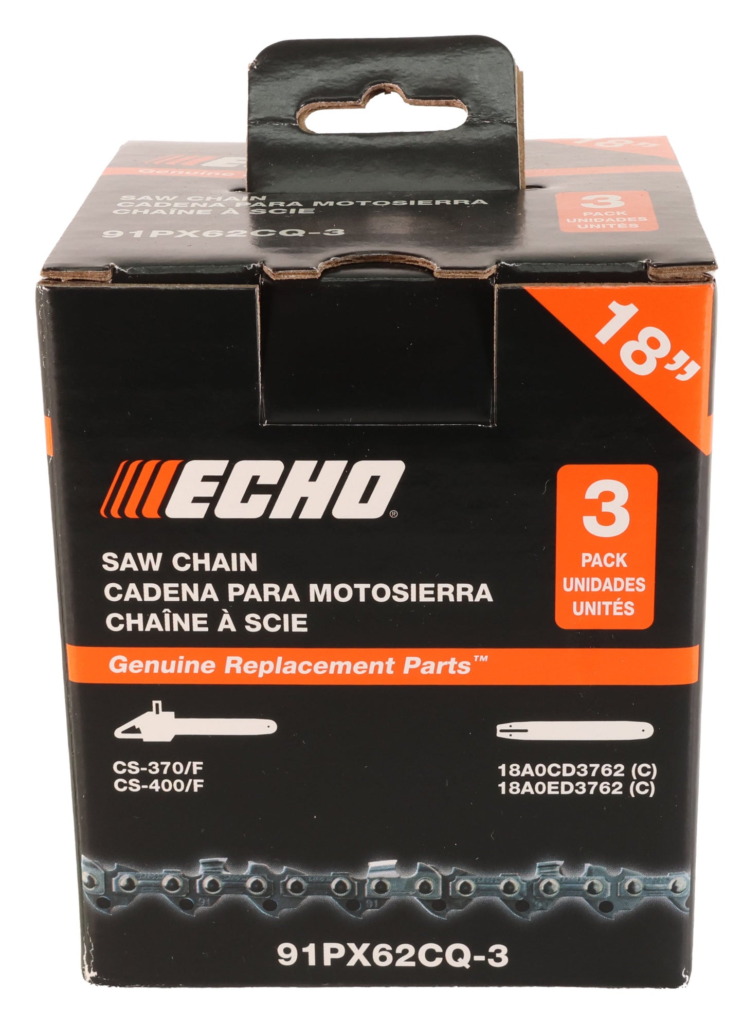 Echo Original Equipment Pack of 3 91PX62CQ Chainsaw Chains - 91PX62CQ-3