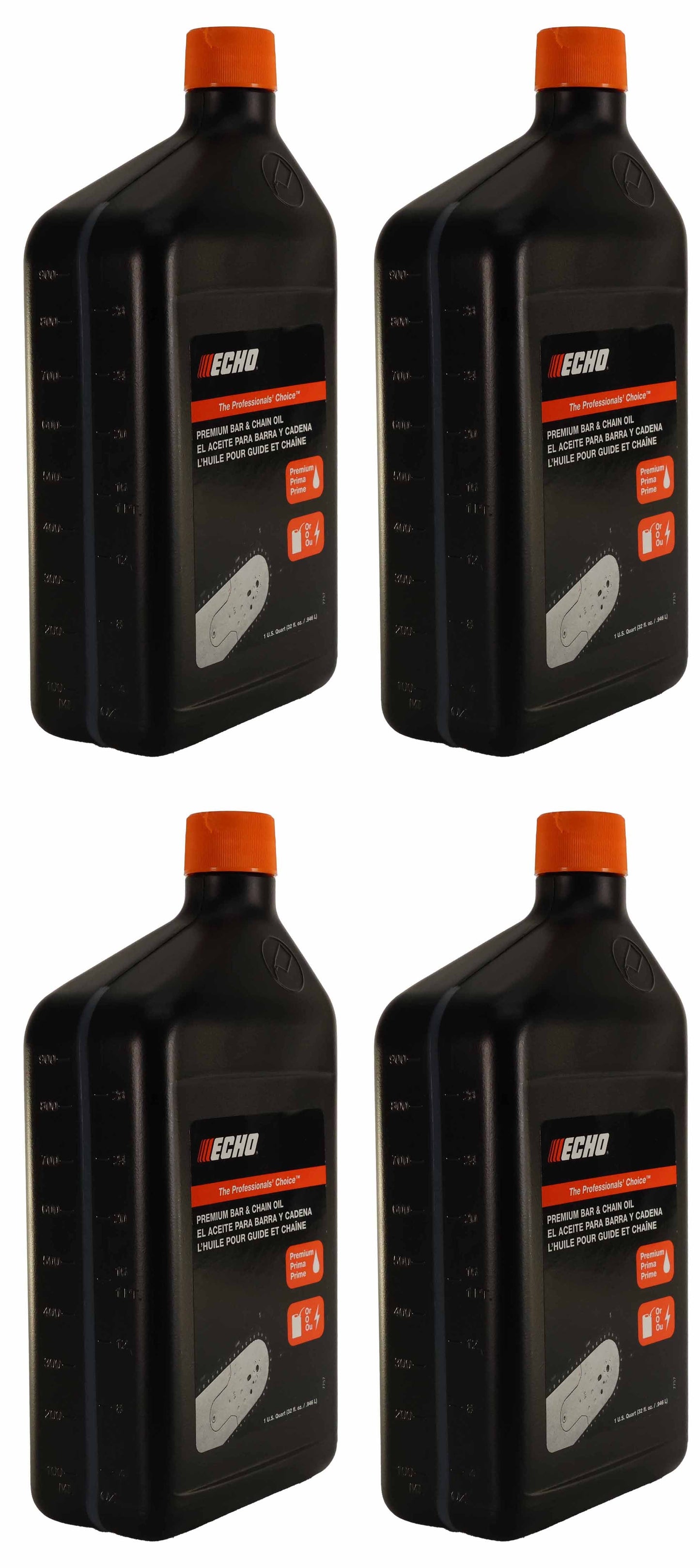 Echo Original Equipment 4-PACK Premium Bar and Chain Oil (1 Quart Bottle) - 6459012