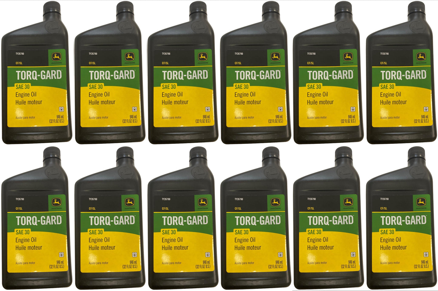 John Deere (12-Pack) Original Equipment 32 oz. SAE 30 Oil - TY26790