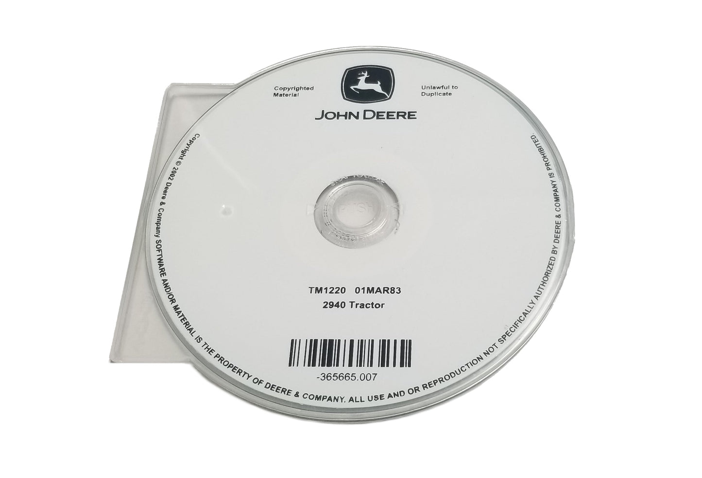 John Deere 2940 Tractor Technical CD Manual - TM1220CD