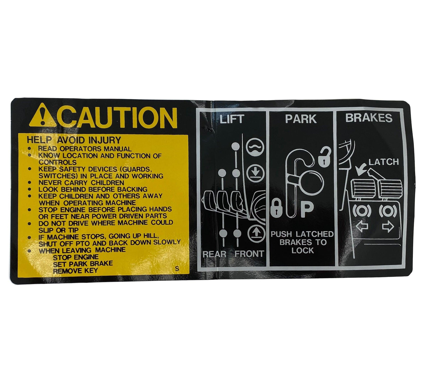 John Deere Original Equipment Label - M89301