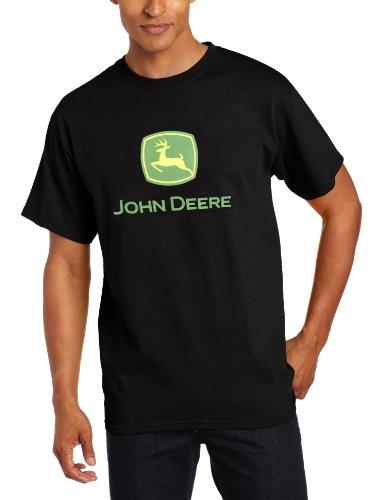 John Deere Men's Trademark Logo Core Black Short Sleeve Tee-xxxl