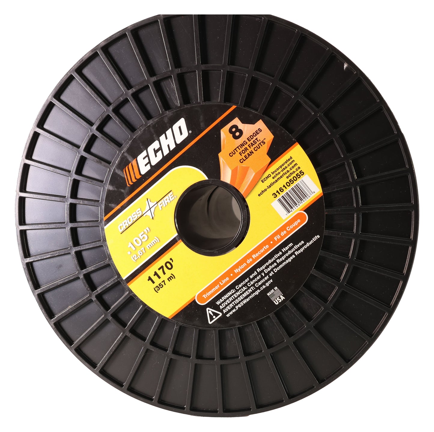 Echo Original Equipment Cross-Fire Trimmer Line, 5 LB Spool, 0.105" Diameter - 316105055