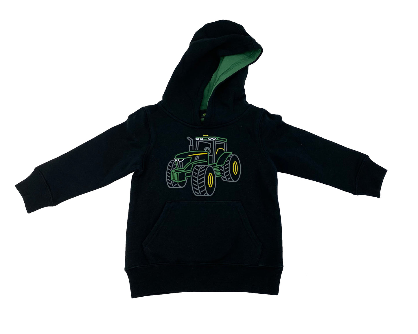 John Deere Toddler Hoodie With Tractor Outline 2T - LP77202