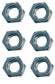 John Deere Original Equipment Nut (Set of 6) - 14H1076,6