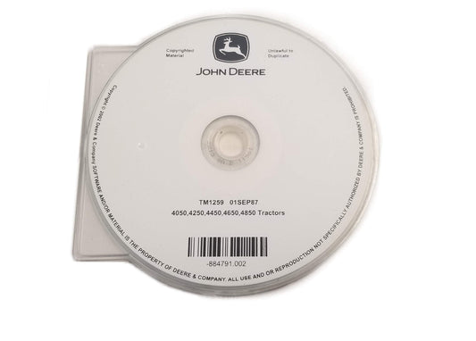 John Deere 4050/4250/4450/4650/4850 Tractors Technical Manual CD - TM1259CD