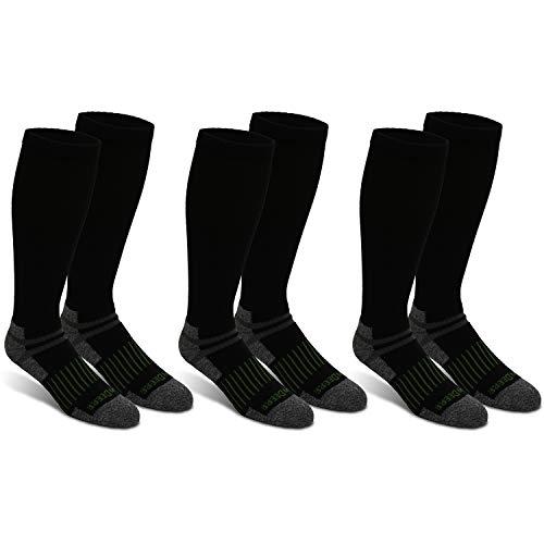 John Deere Men's 3 Pack Performance Work Sock (Gray/Black)(Over The Calf) - LP73321