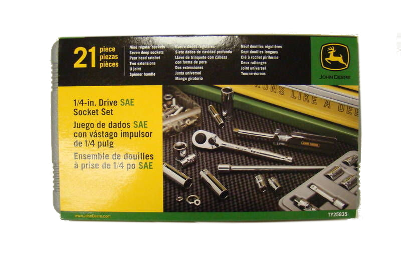 John Deere 1/4" Drive SAE Socket Set  - TY25835