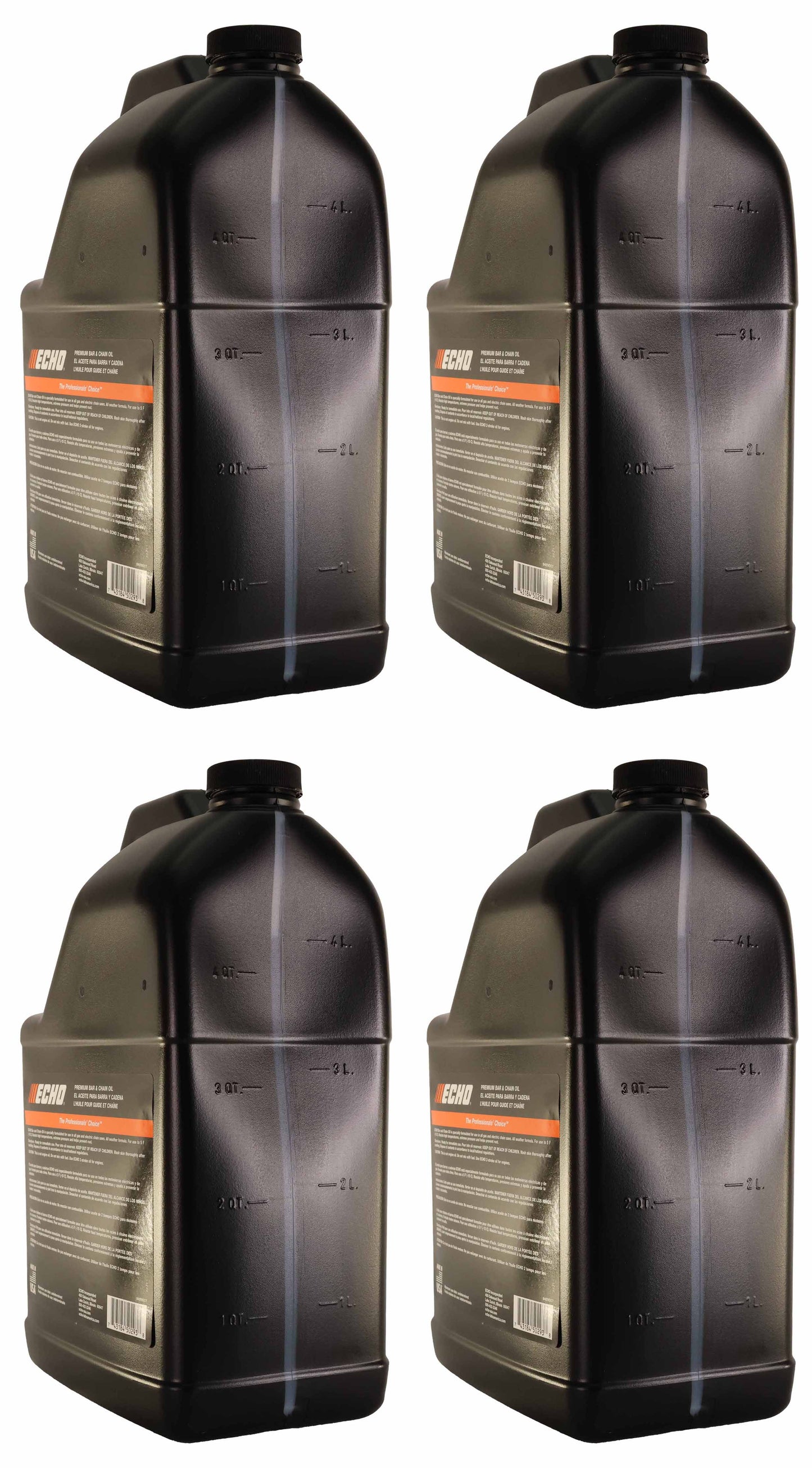 Echo Original Equipment 4-PACK Premium Bar and Chain Oil (1 Gallon Bottle) - 6459007