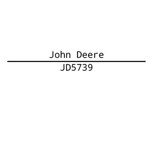 John Deere Original Equipment Label - JD5739,1