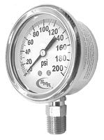 SMA 60 PSI Liquid Filled/Stainless Gauge-2-1/2" Diameter - 920-GG60