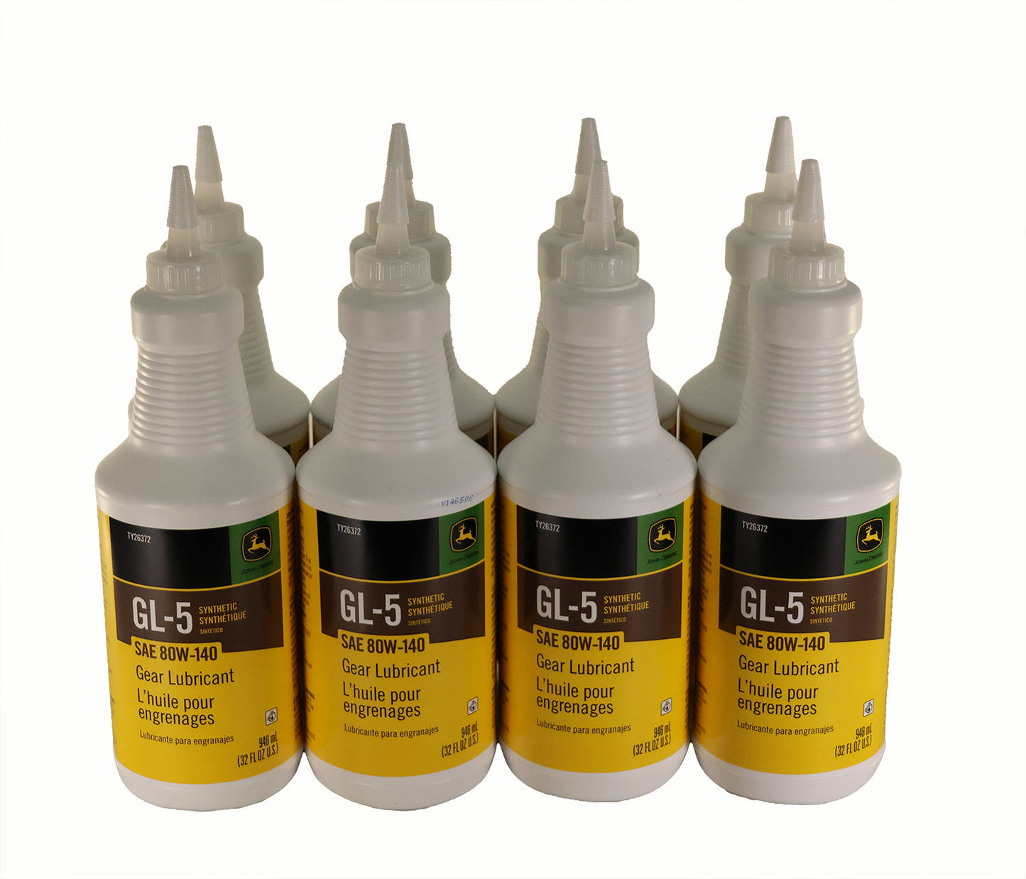 John Deere Original Equipment (8 PACK) GL-5 Synthetic SAE 80W-140 Gear Lubricant - TY26372