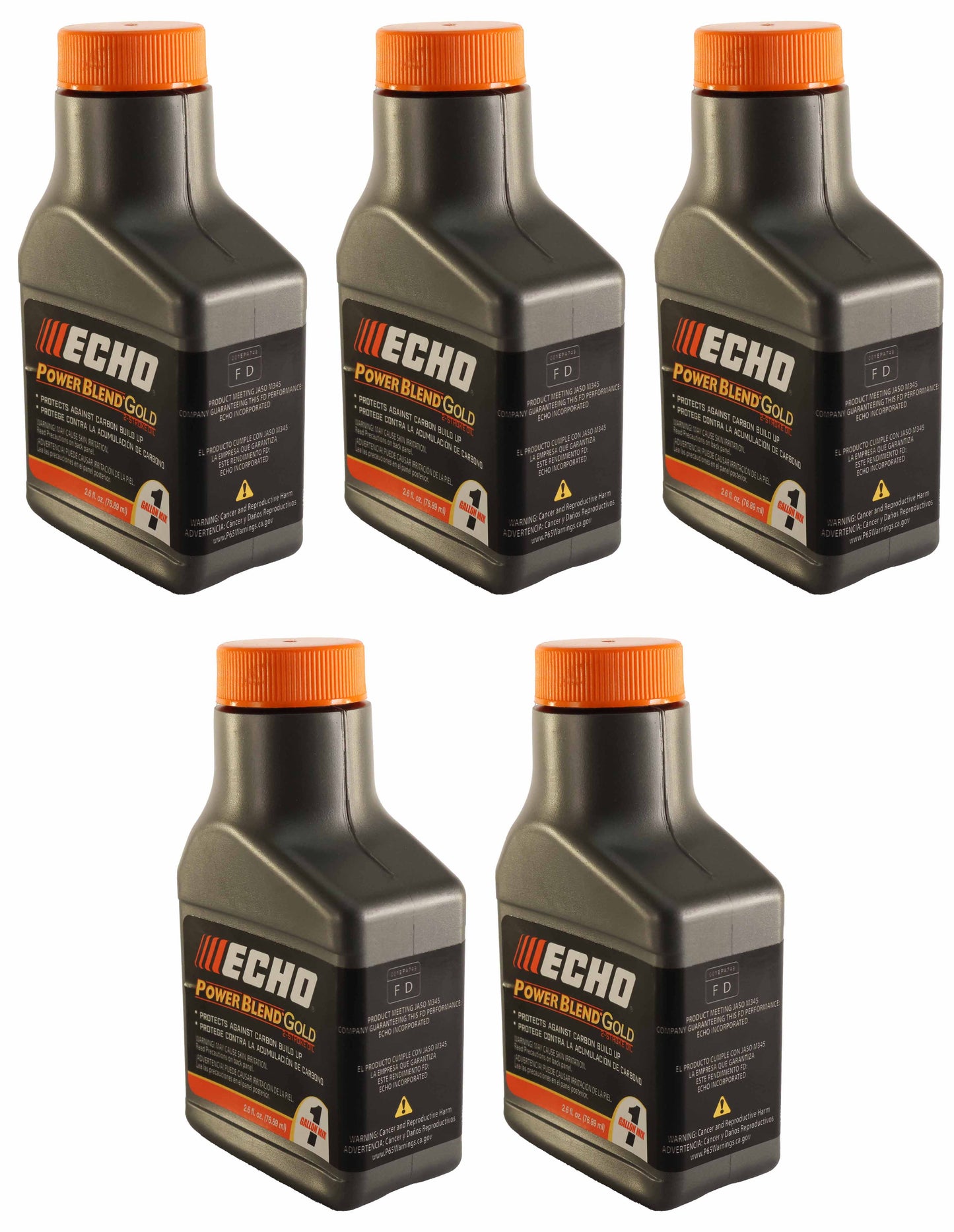 Echo Original Equipment 5-PACK PowerBlend Gold 2.6 Oz. 2-Stroke Engine Oil - 6450000