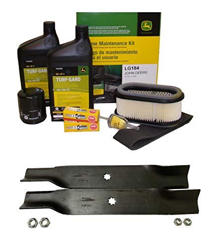 John Deere Original Equipment Model LX178 Maintenance Kit + Standard Blades, 38" Mower Deck