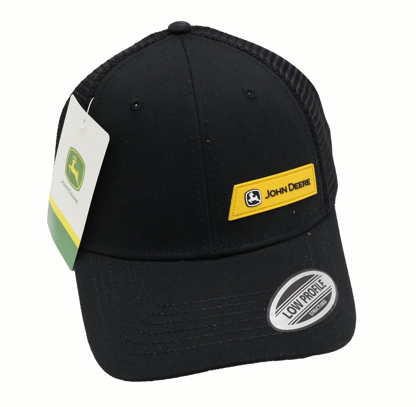 John Deere Black Twill/Mesh Hat/Cap - LP86079