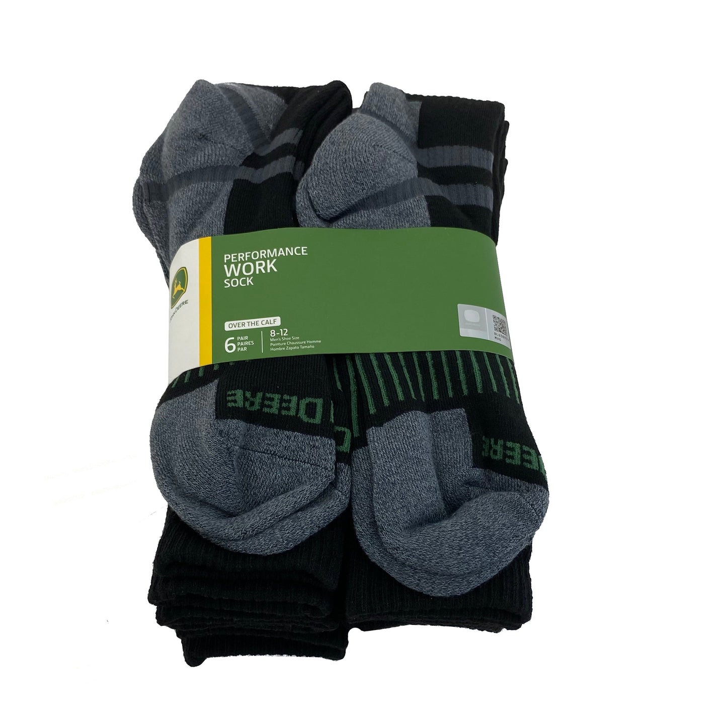 John Deere Mens Work Performance Calf Socks - LP84366