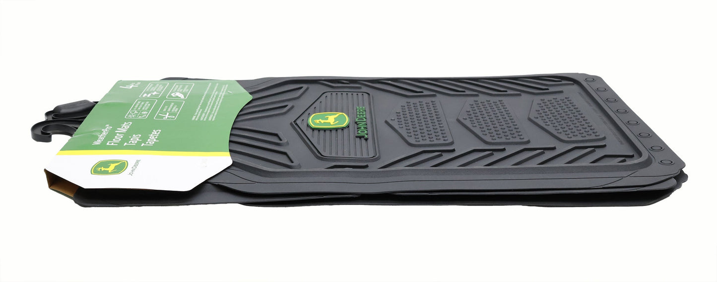 John Deere 4-Piece WeatherPro Floor Mat Set - LP70568