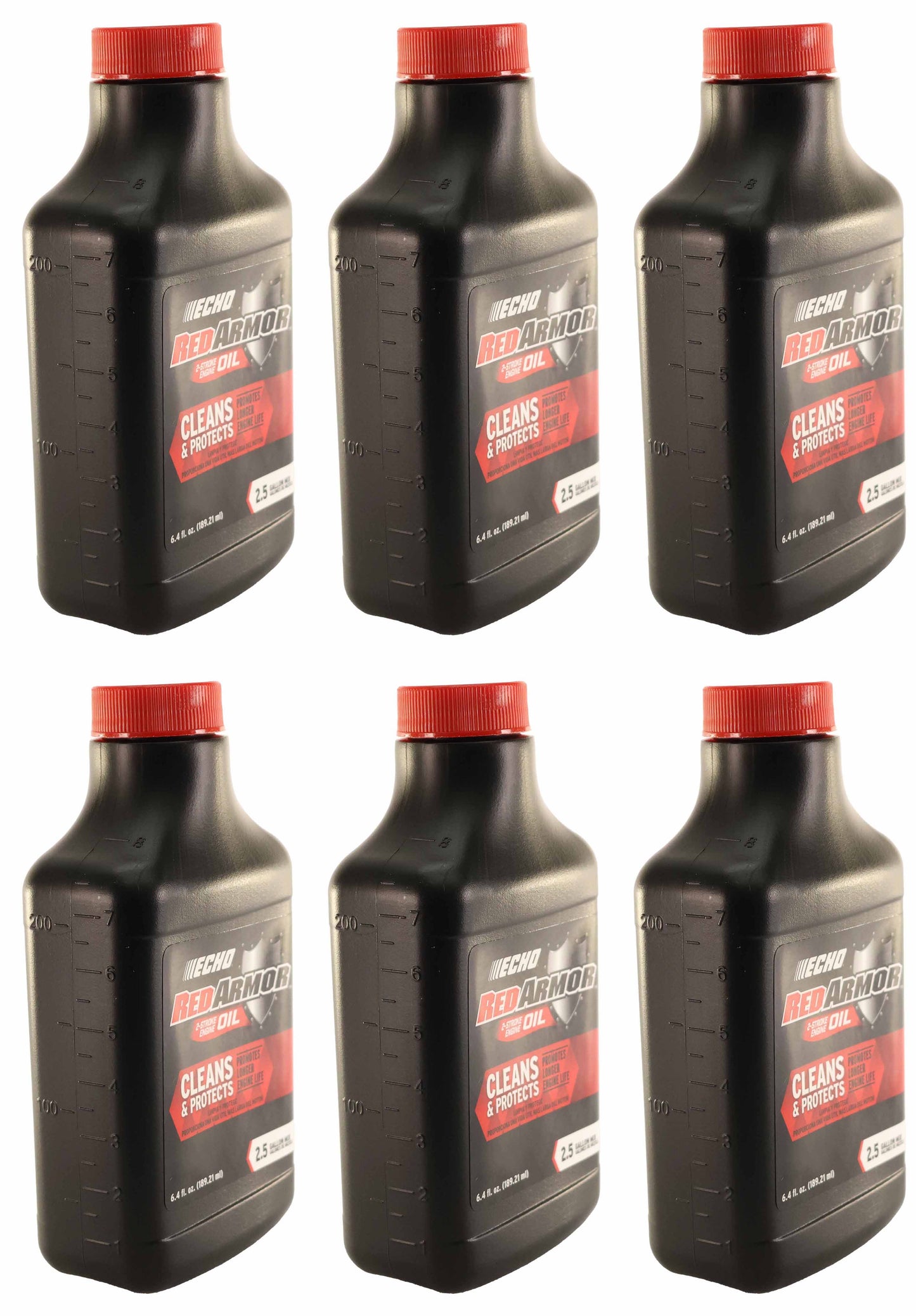 Echo Original Equipment 6-PACK Red Armor 2-Cycle Engine Oil (6.4 fl oz Bottle) - 6550025