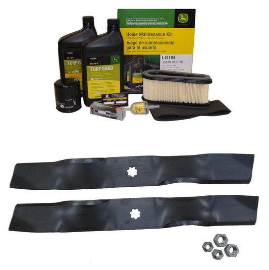 John Deere Original Equipment Model LX186 Maintenance Kit + Mulching Blades, 38" Mower Deck