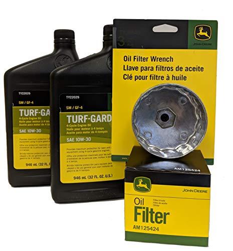 John Deere Original Equipment Oil Change Kit Including Wrench (2) TY22029 + AM125424 +TY26640