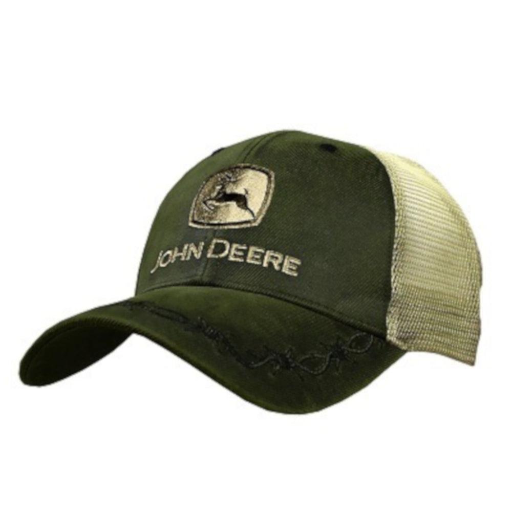 John Deere Men's Olive Oilskin Logo Hat/Cap - LP68011