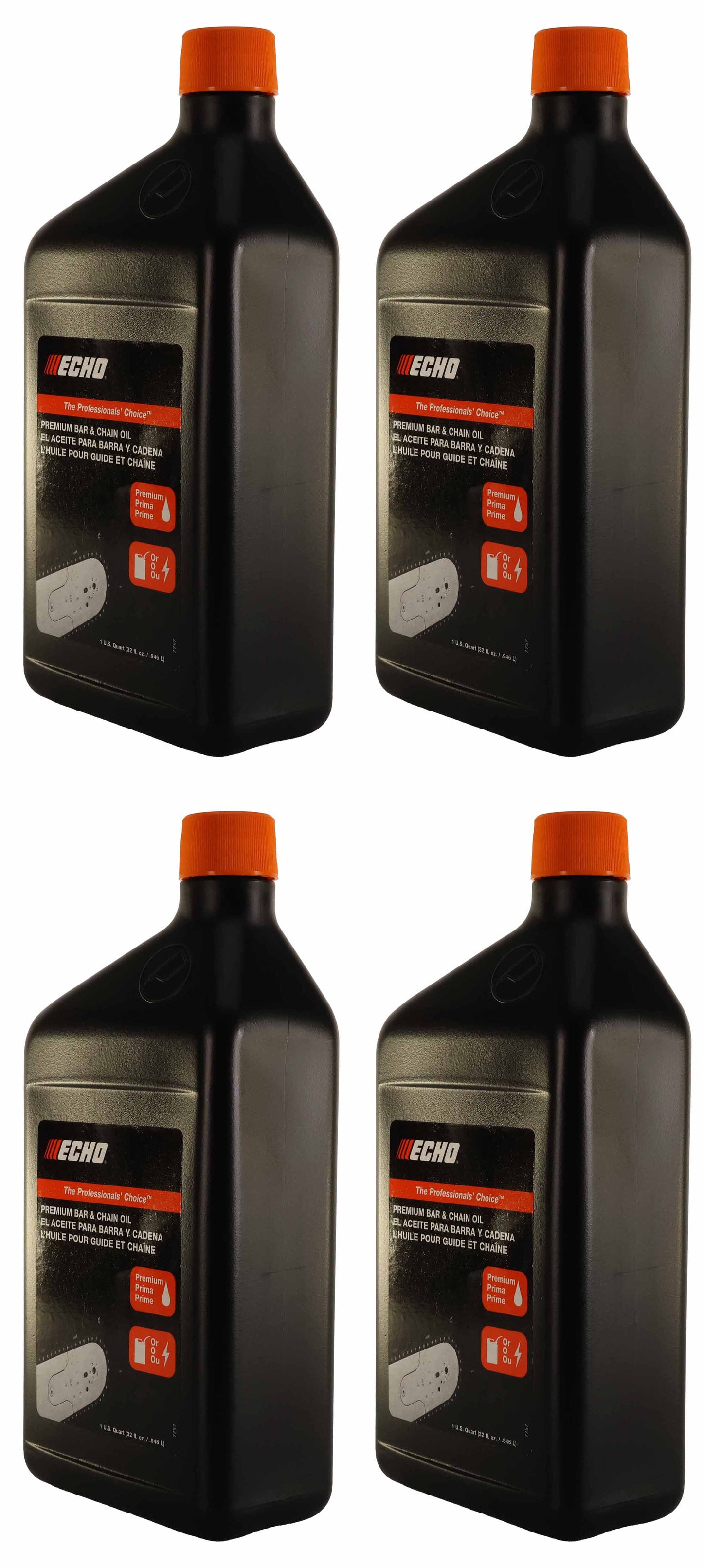 Echo Original Equipment 4-PACK Premium Bar and Chain Oil (1 Quart Bottle) - 6459012