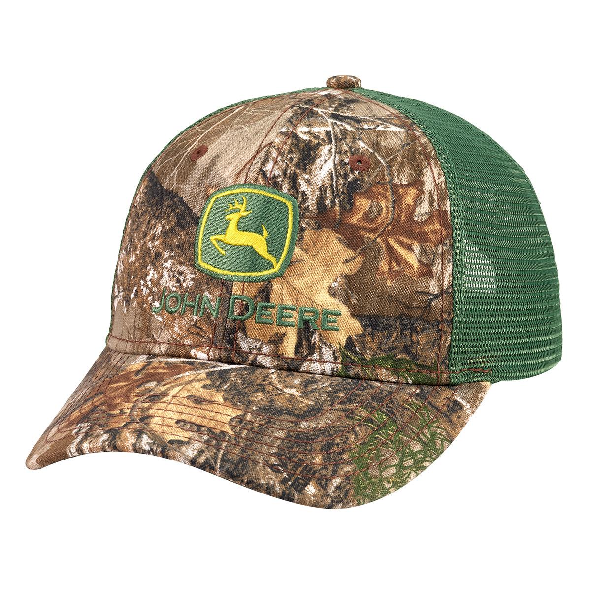 John Deere Camo Twill/Green Mesh Hat/Cap - LP83144