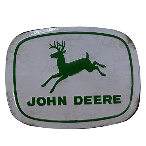 John Deere Logo Rustic Metal Magnet - LP82964