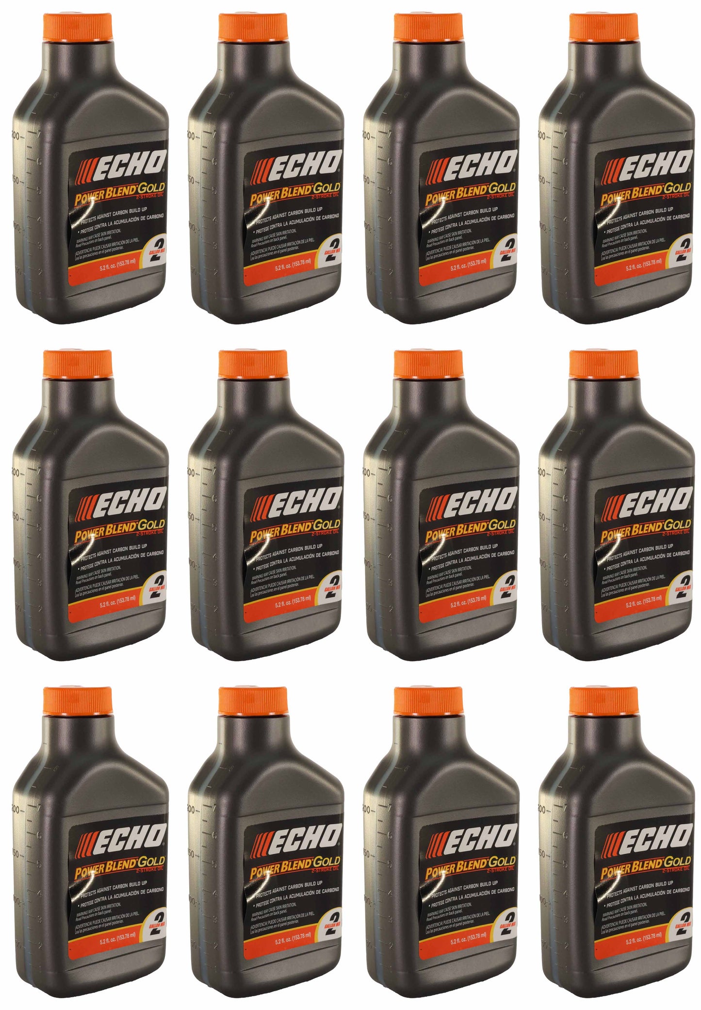 Echo Original Equipment 12-PACK Power Blend Gold Oil Mix 50:1 (5.2 fl oz Bottle) - 6450002