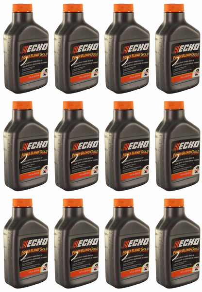 Echo Original Equipment 12-PACK Power Blend Gold Oil Mix 50:1 (5.2 fl oz Bottle) - 6450002