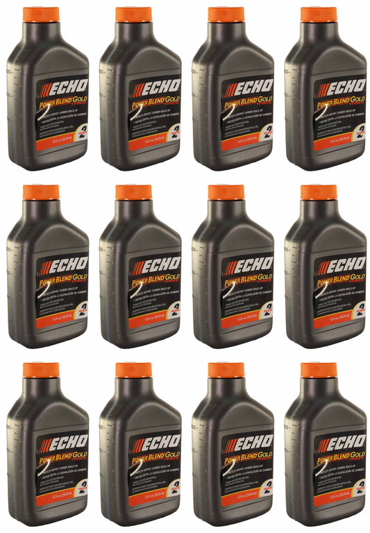 Echo Original Equipment 12-PACK Power Blend Gold Oil Mix 50:1 (5.2 fl oz Bottle) - 6450002