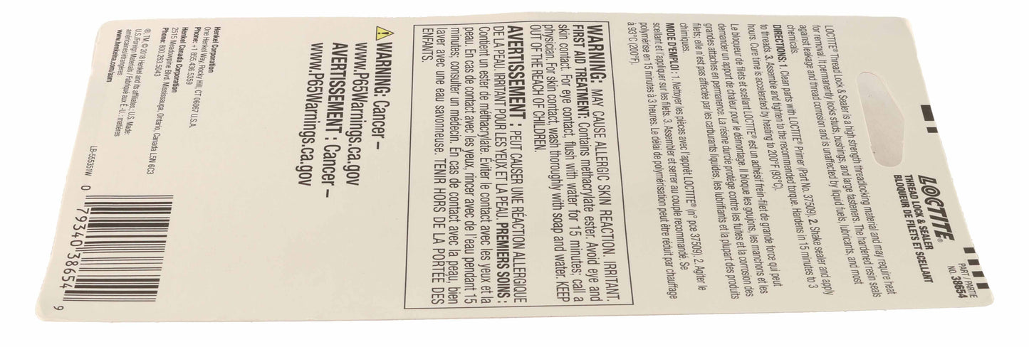 John Deere Original Equipment Loctite® Thread Lock And Sealer, Bottle 36 Ml (1.22 Oz) - PM38654