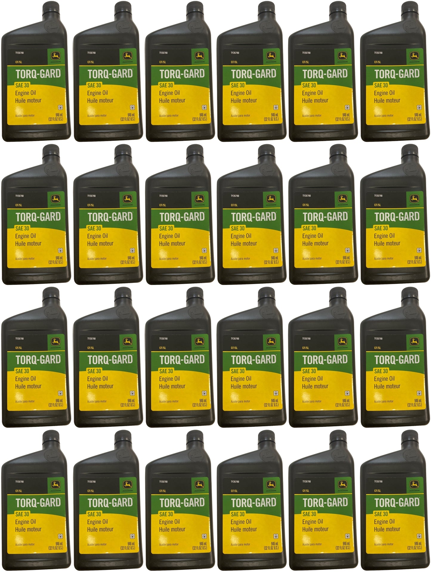 John Deere (24-Pack) Original Equipment 32 oz. SAE 30 Oil - TY26790