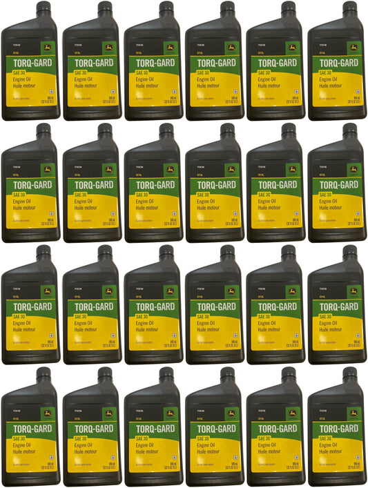 John Deere (24-Pack) Original Equipment 32 oz. SAE 30 Oil - TY26790