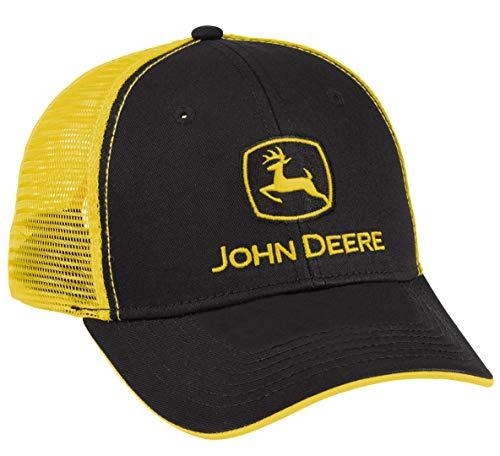 John Deere Authentic Licensed Black and Yellow Mesh Cap - LP69091