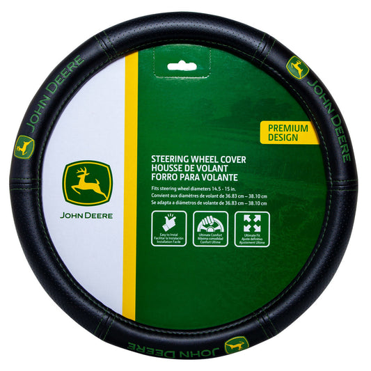 John Deere Steering Wheel Cover Deluxe Style - LP76074