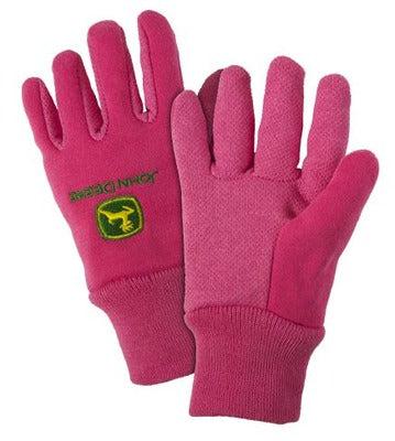 Youth John Deere Lightweight Work Gloves (Pink) - LP42388