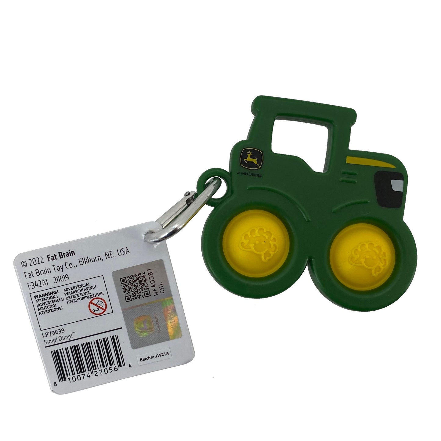 John Deere Simple Dimple Key Chain - LP79639