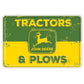 John Deere Tractors & Plows Metal Sign - LP85816