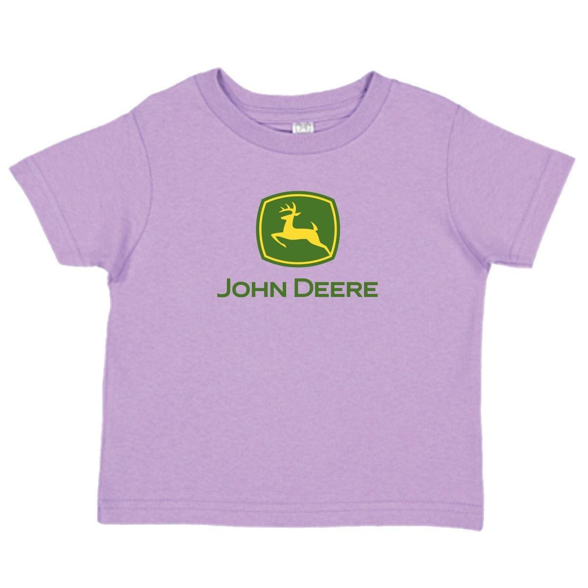 John Deere Youth Girl Logo Tee-Lavender-XL - LP79408