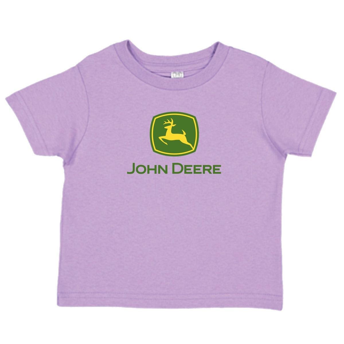 John Deere Youth Girl Logo Tee-Lavender-S - LP74828